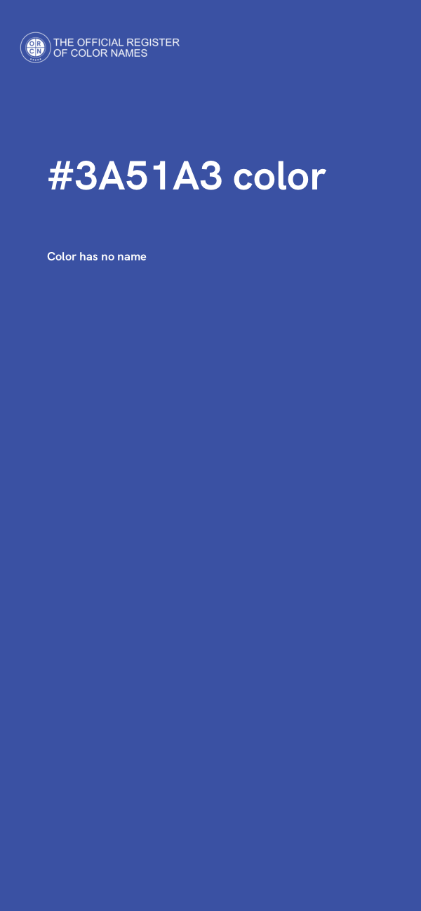 #3A51A3 color image