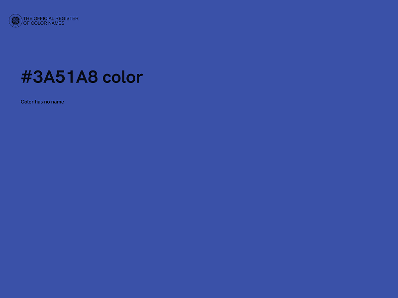 #3A51A8 color image