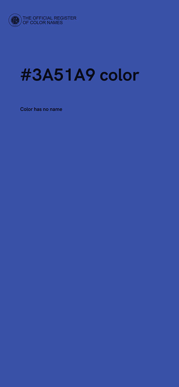 #3A51A9 color image