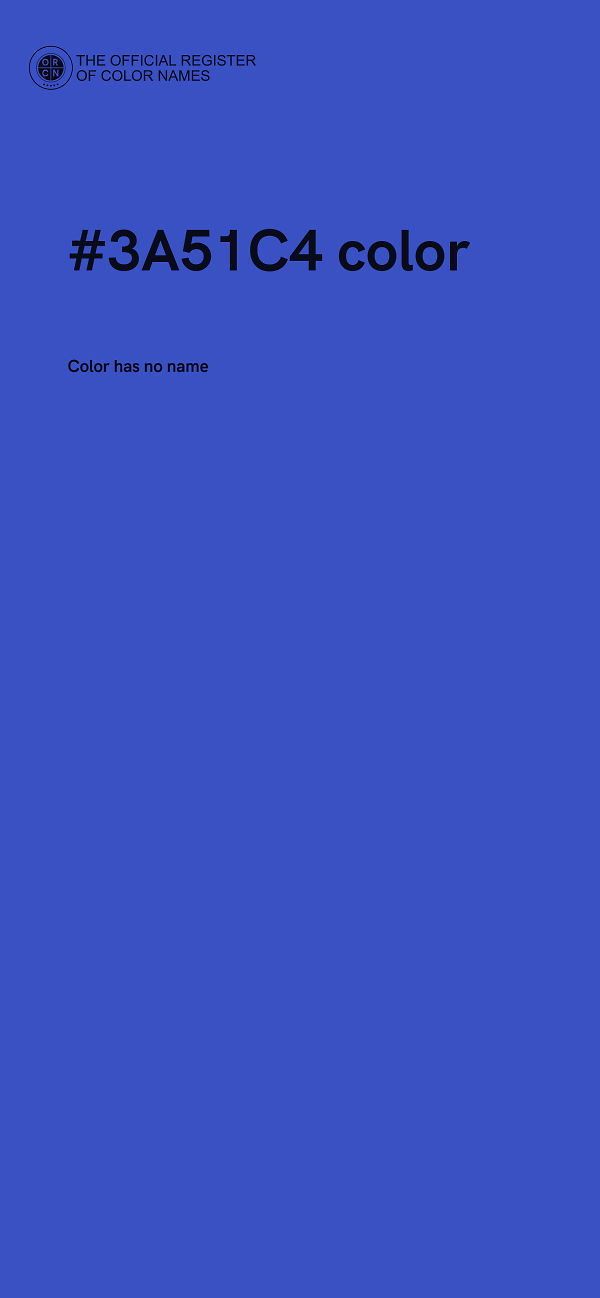 #3A51C4 color image