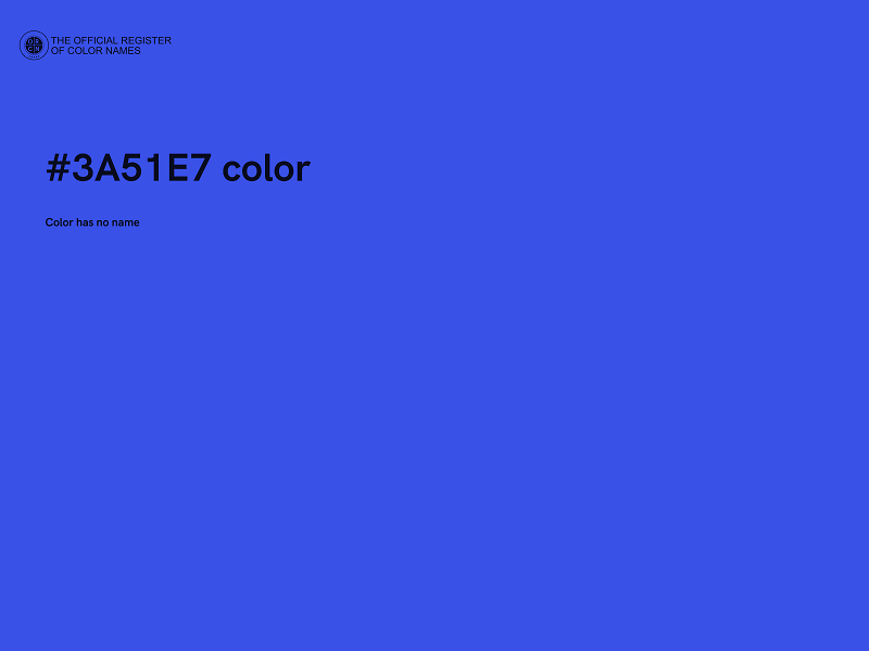 #3A51E7 color image