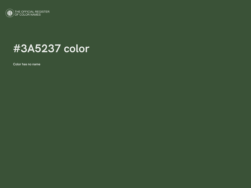 #3A5237 color image