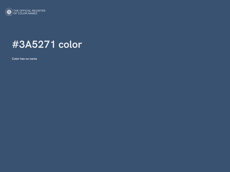 #3A5271 color image
