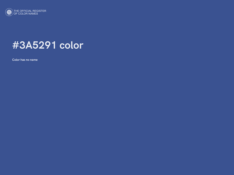 #3A5291 color image