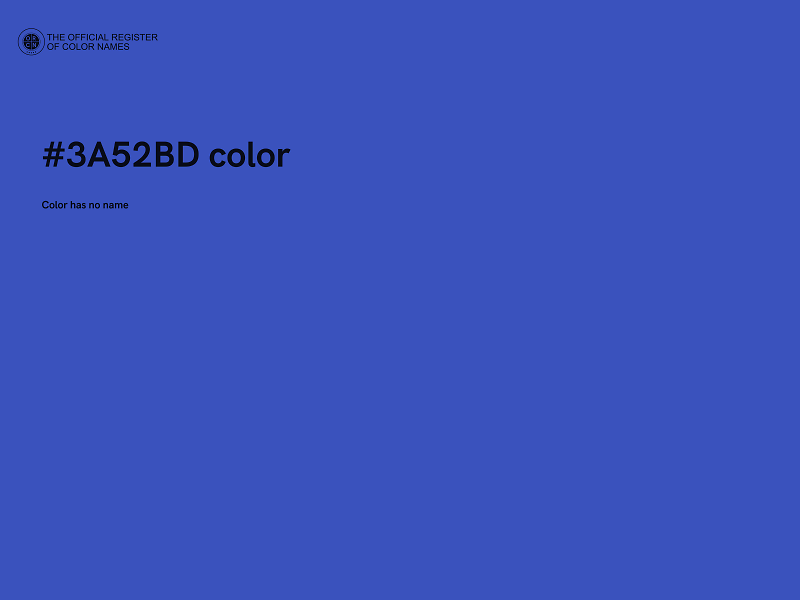 #3A52BD color image