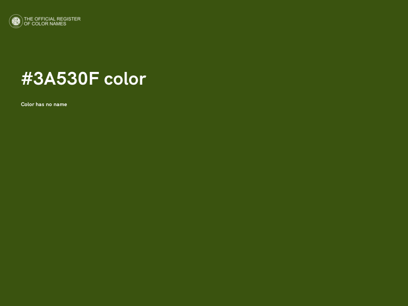 #3A530F color image