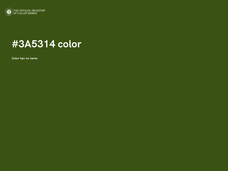 #3A5314 color image