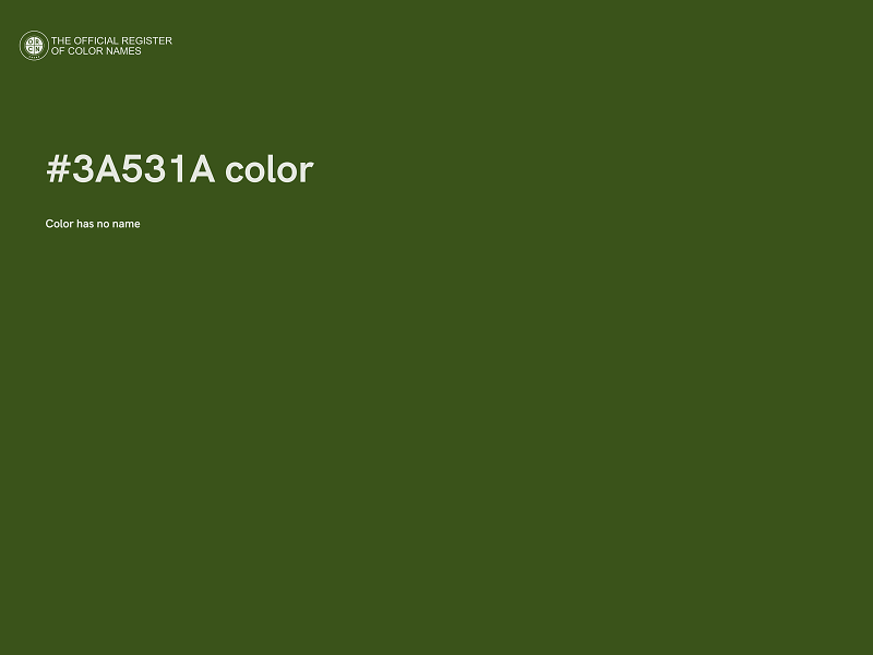 #3A531A color image