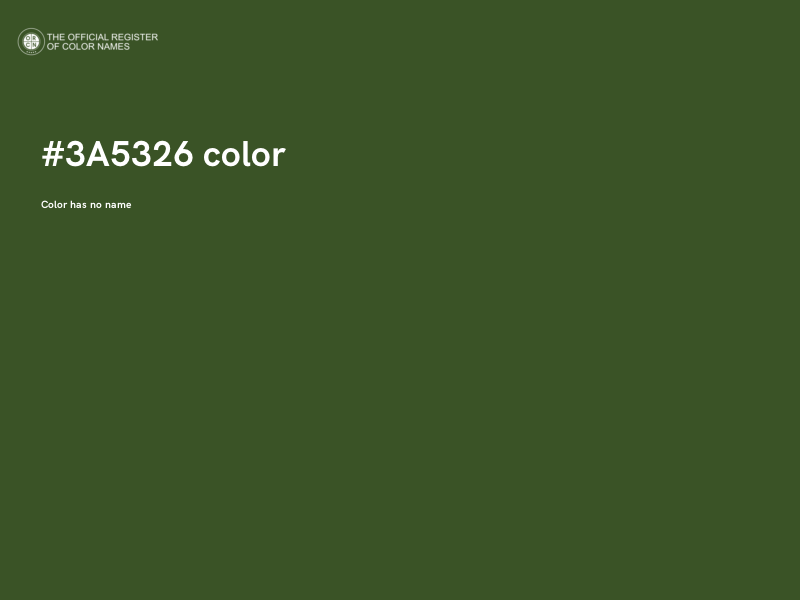 #3A5326 color image