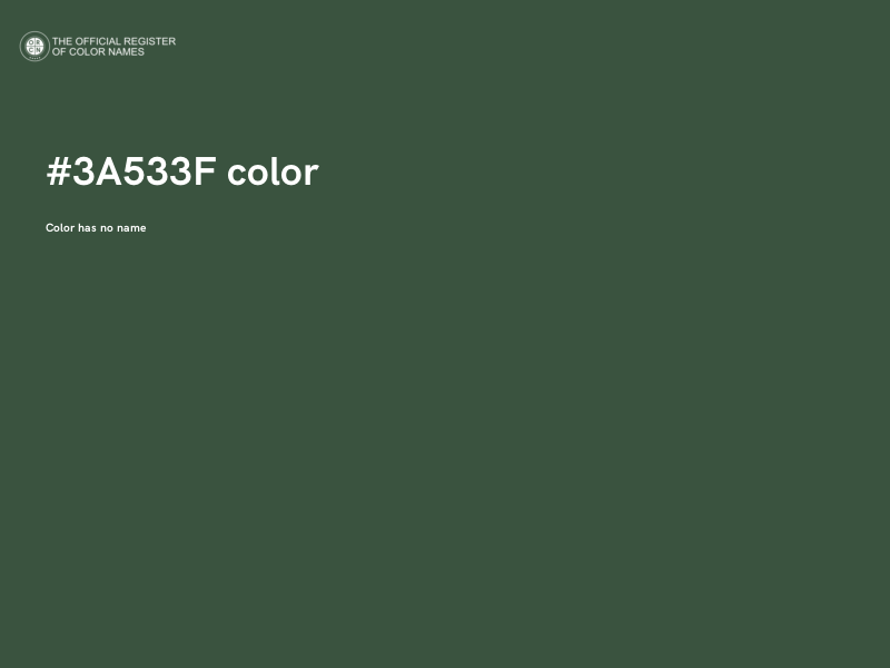 #3A533F color image