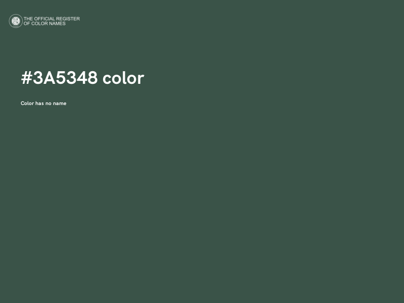 #3A5348 color image