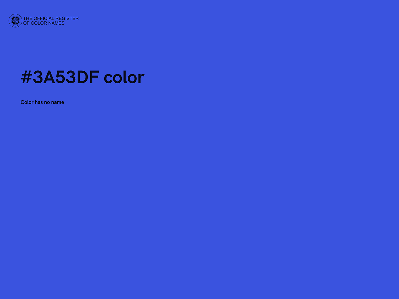 #3A53DF color image