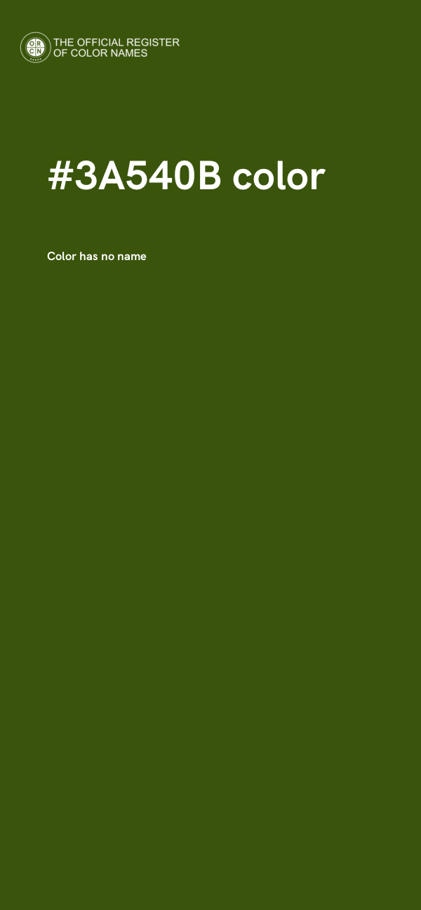 #3A540B color image