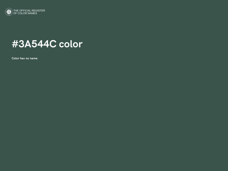 #3A544C color image