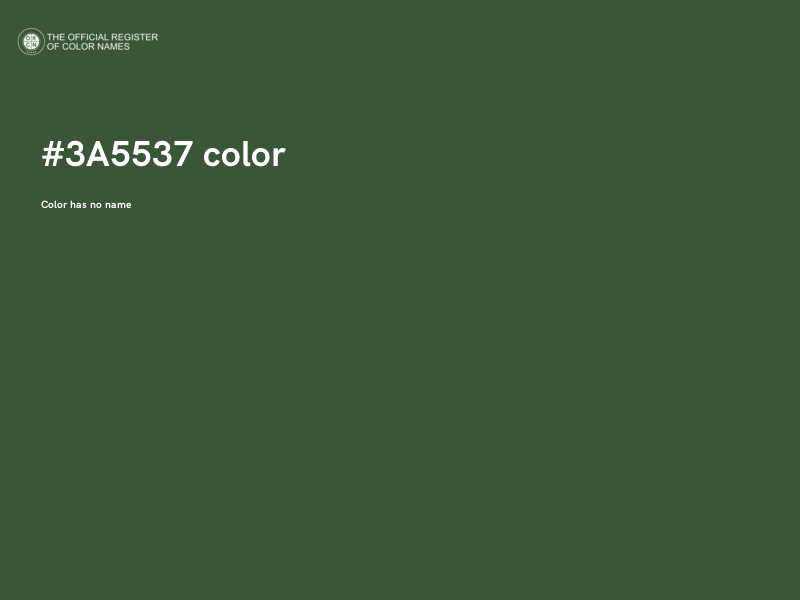 #3A5537 color image
