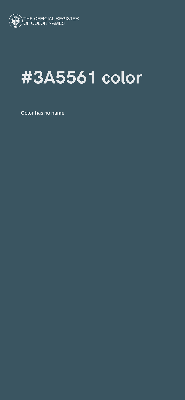 #3A5561 color image