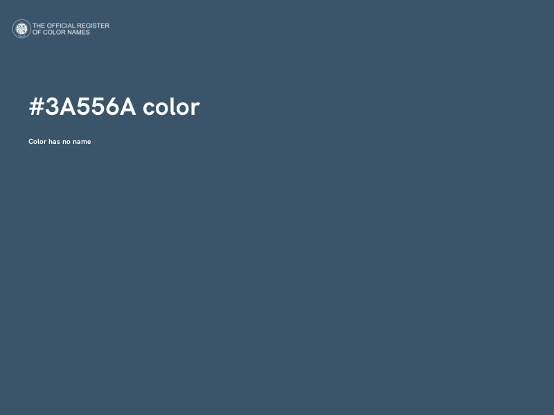 #3A556A color image