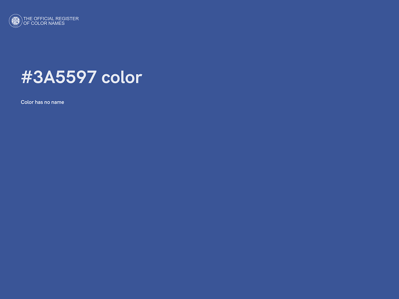 #3A5597 color image