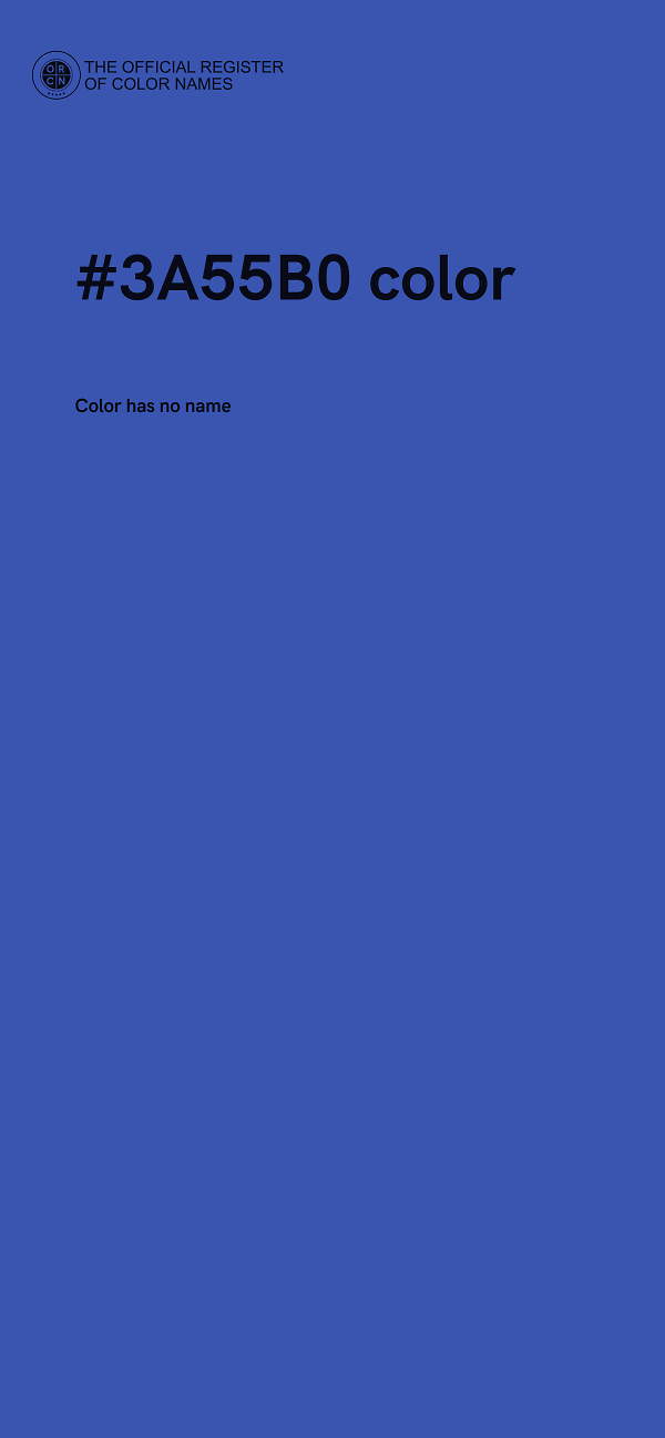 #3A55B0 color image