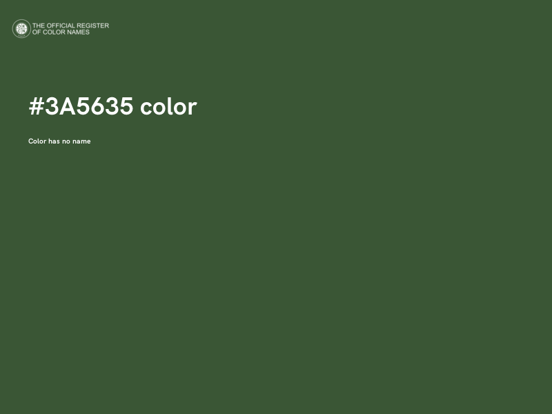#3A5635 color image