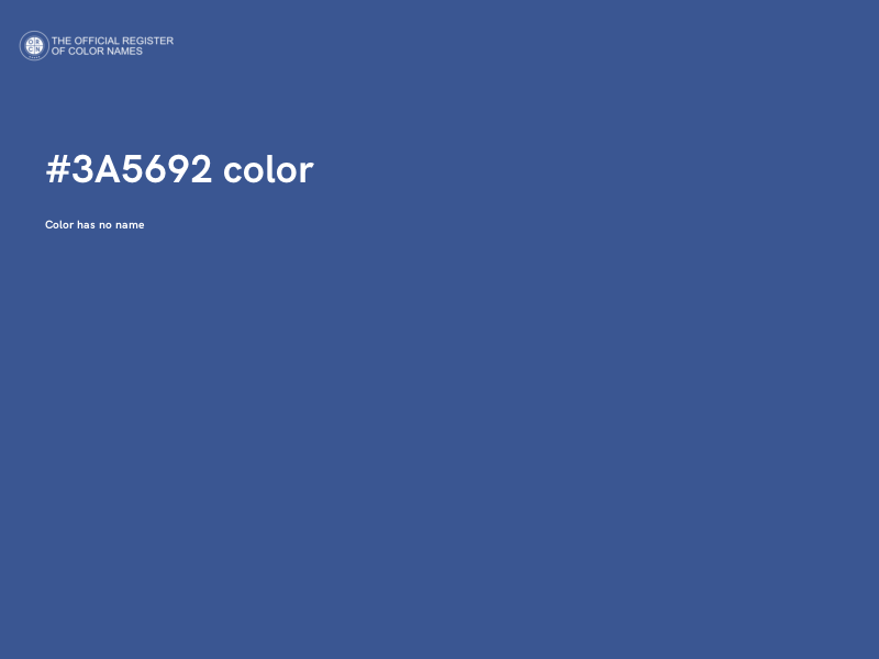 #3A5692 color image