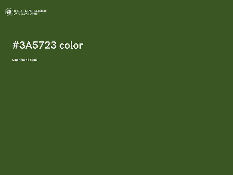 #3A5723 color image