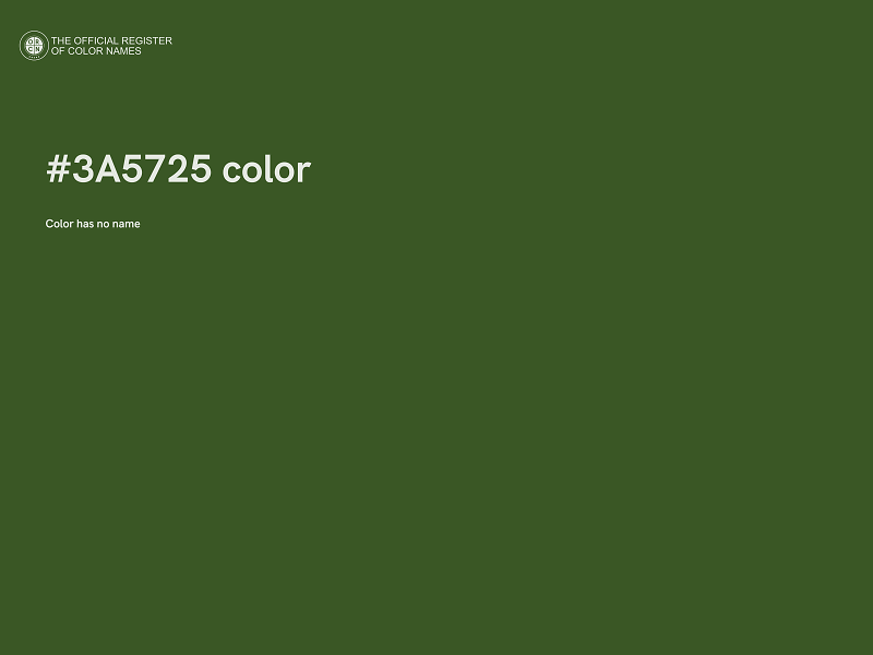 #3A5725 color image