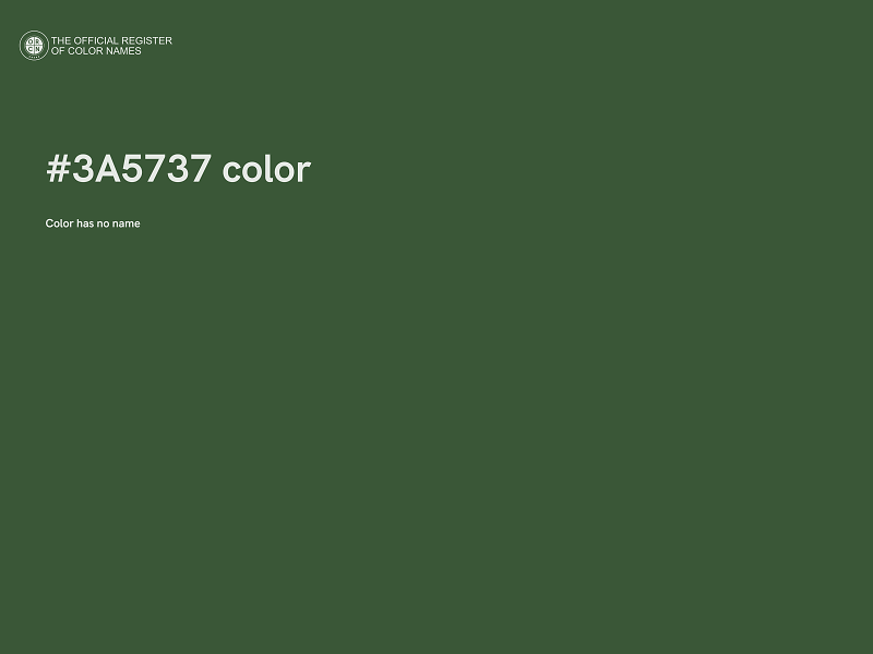 #3A5737 color image