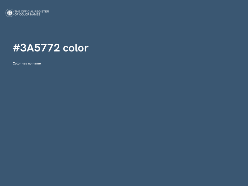 #3A5772 color image
