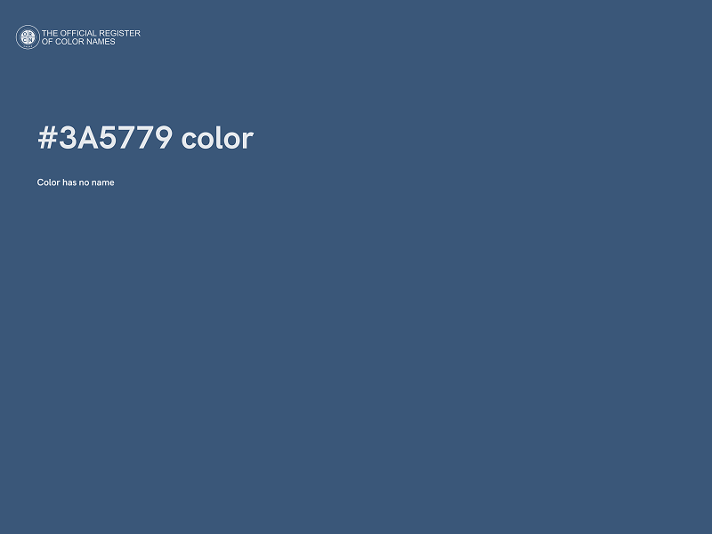#3A5779 color image