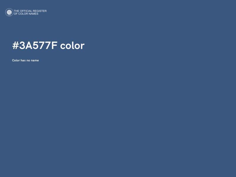 #3A577F color image