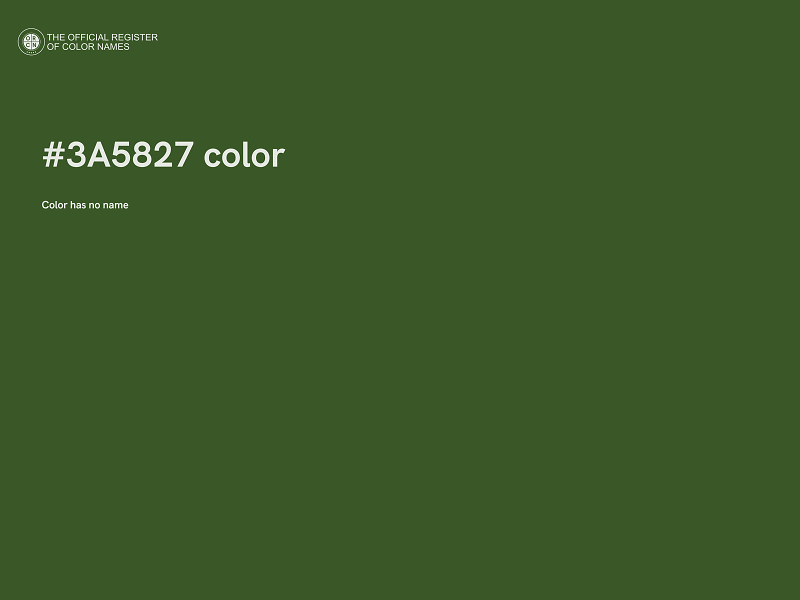 #3A5827 color image