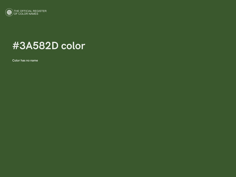 #3A582D color image