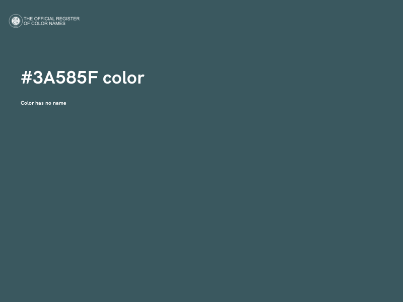 #3A585F color image
