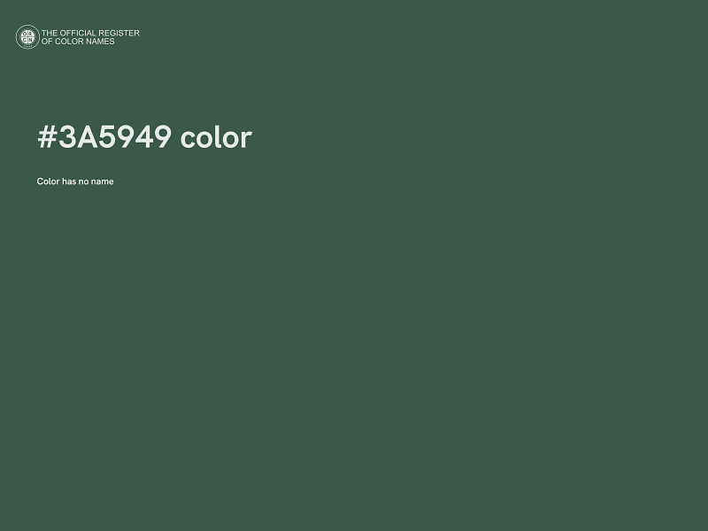 #3A5949 color image