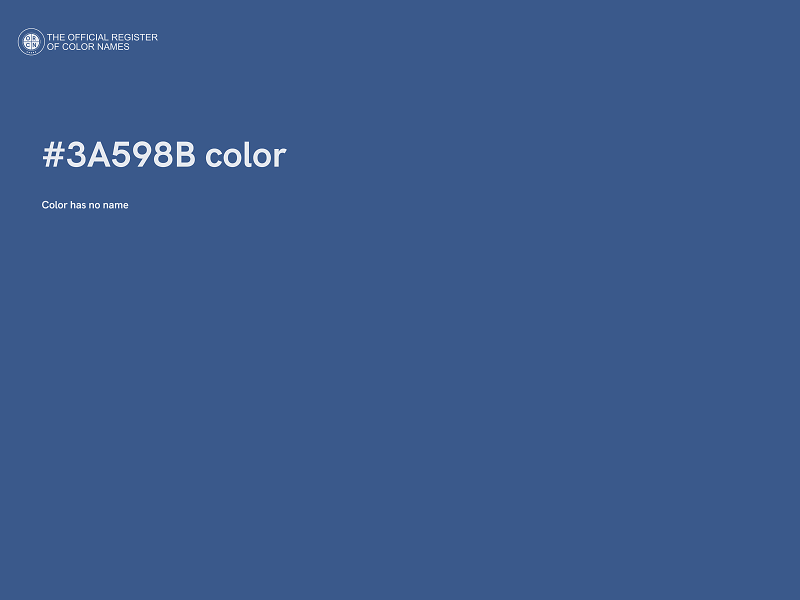 #3A598B color image