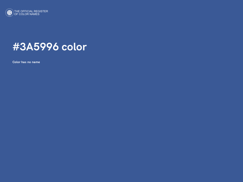 #3A5996 color image