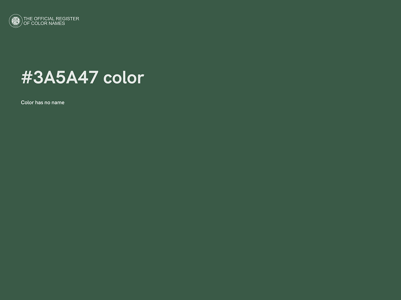 #3A5A47 color image