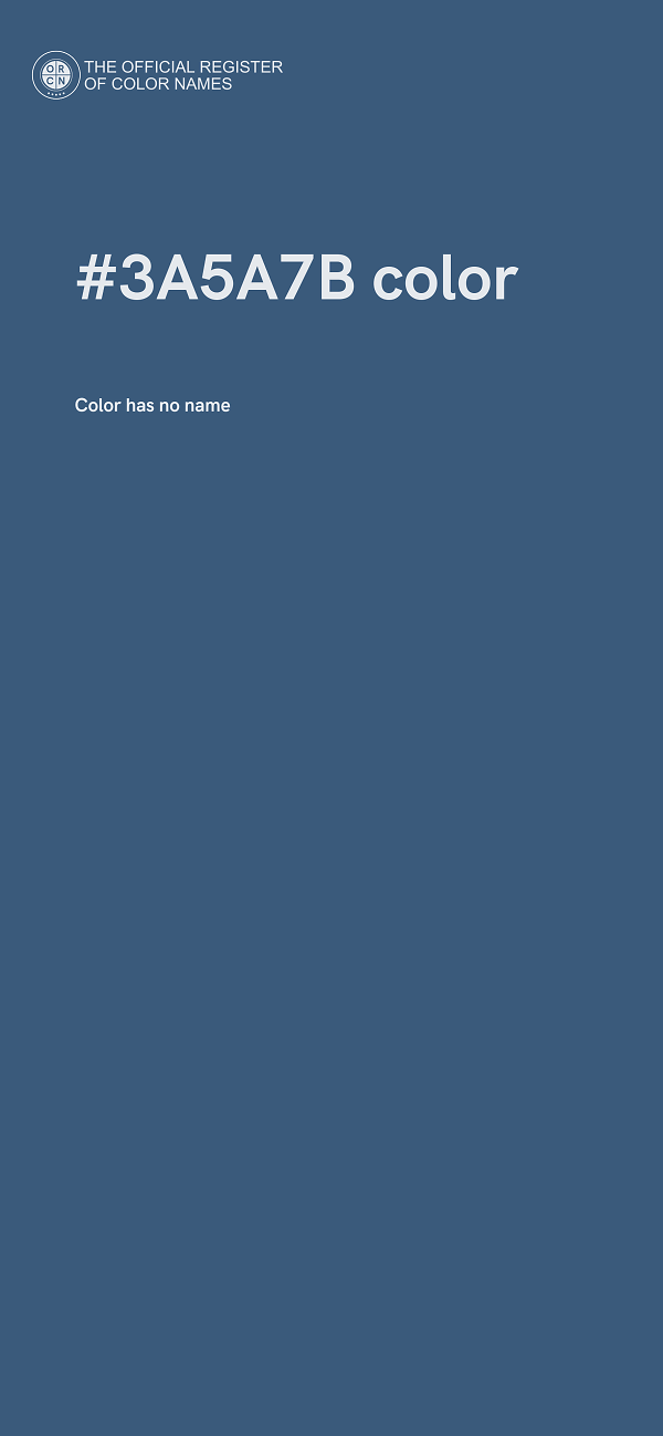#3A5A7B color image