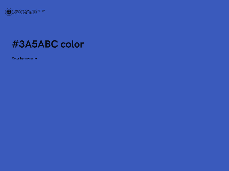 #3A5ABC color image