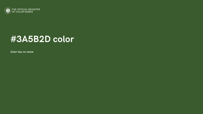 #3A5B2D color image