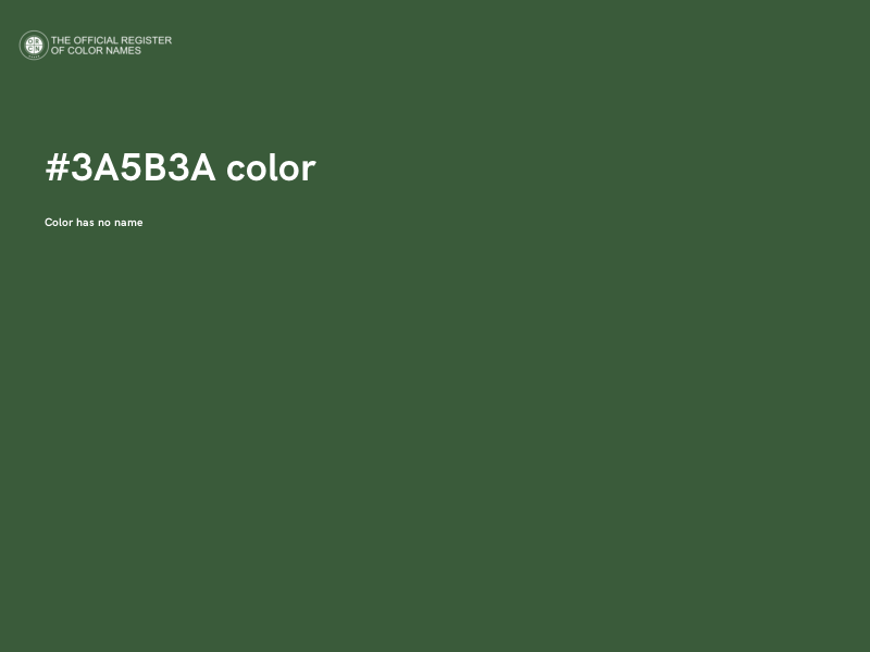 #3A5B3A color image