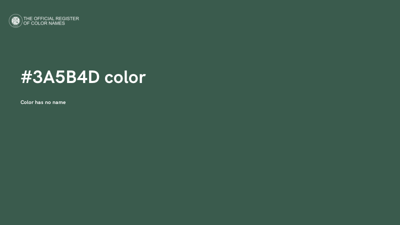 #3A5B4D color image