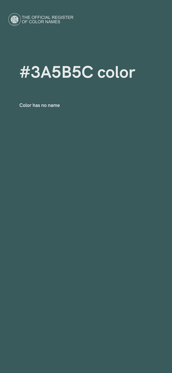 #3A5B5C color image