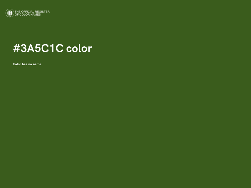 #3A5C1C color image