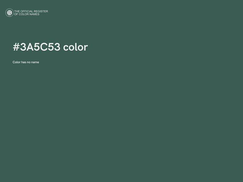#3A5C53 color image