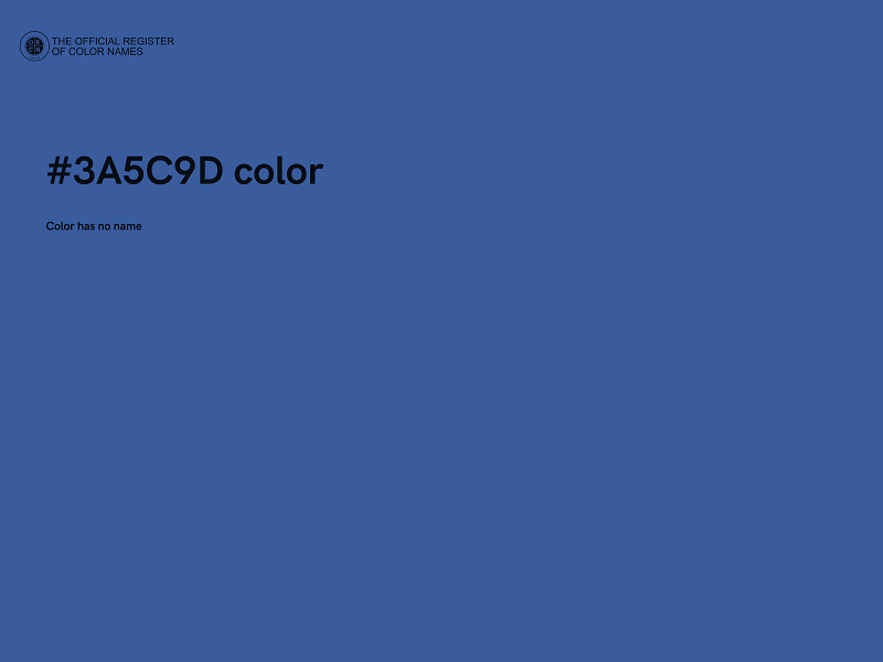 #3A5C9D color image