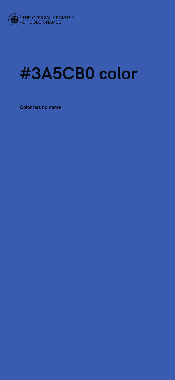 #3A5CB0 color image