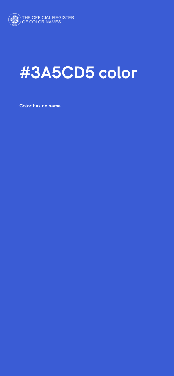 #3A5CD5 color image