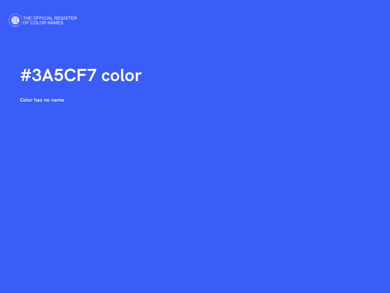 #3A5CF7 color image